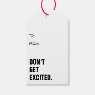 Funny Minimalistisch Simple Christmas Geschenkanhänger