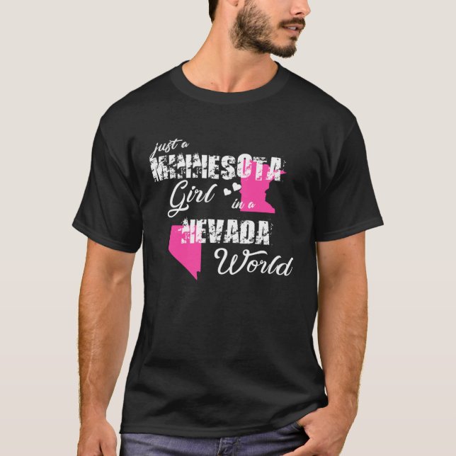 Funny Minnesota Shirts Just a Minnesota girl in a  (Vorderseite)
