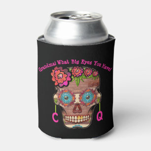 Funny Mit Monogramm Sugar Skull Dosenkühler