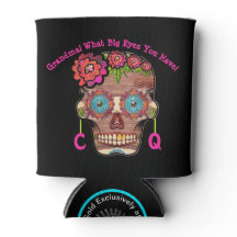 Funny Mit Monogramm Sugar Skull