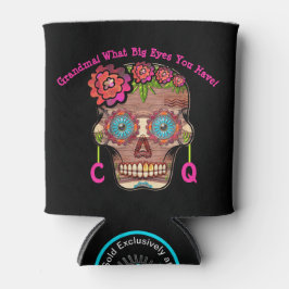 Funny Mit Monogramm Sugar Skull Dosenkühler
