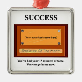 Funny Mitarbeiter des Monats Ihr Name Plate Ornament Aus Metall