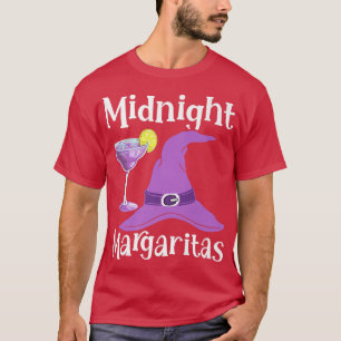 Funny Mitternacht Margaritas Hexenklopfen Hallowee T-Shirt