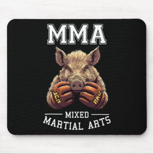Funny Mixed Martial Arts Boar Thai Boxkäfig Kämpfe Mousepad