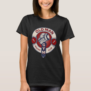 Funny Mixed Martial Arts Old Man Boxing Club Comba T-Shirt