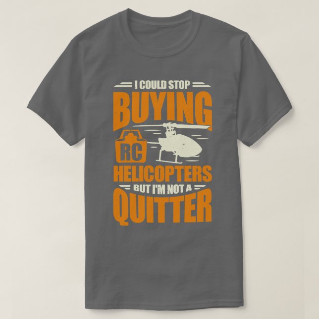 Funny Model Rc Helicopter Chopper Pilotgeschenk T-Shirt (Design vorne)
