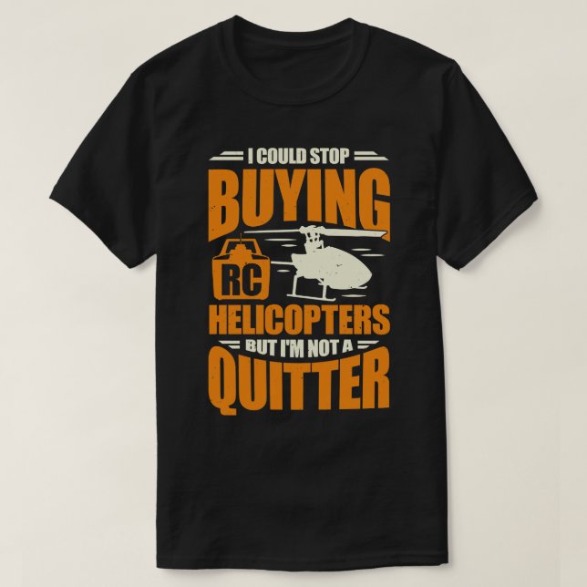 Funny Model RC Hubschrauber Chopper Pilotgeschenk T-Shirt (Design vorne)