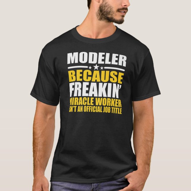 Funny Modeler Miracle Worker Premium T-Shirt (Vorderseite)