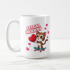 Funny Modern "Be My Valentine" Kaffeetasse