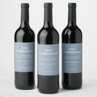 Funny Modern Dusty Blue Vielen Dank Party Wedding