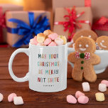 Funny Modern Personalisierte Weihnachtsgeschenke Kaffeetasse<br><div class="desc">Mit dieser Funny Personalisierten Weihnachtskaffee-Tasse können Sie Freunde und Familie lächeln. Stellen Sie einfach den Namen und die viola!</div>
