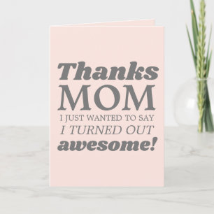 Funny Modern Retro Mothers Day Card Karte