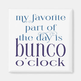 Funny Modern Typografy Bunco Magnet