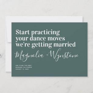 Funny Modern Typografy Wedding rettet das Datum Save The Date