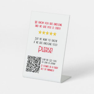 Funny modern verlassen Rezension Promotionherberge Sockelschild