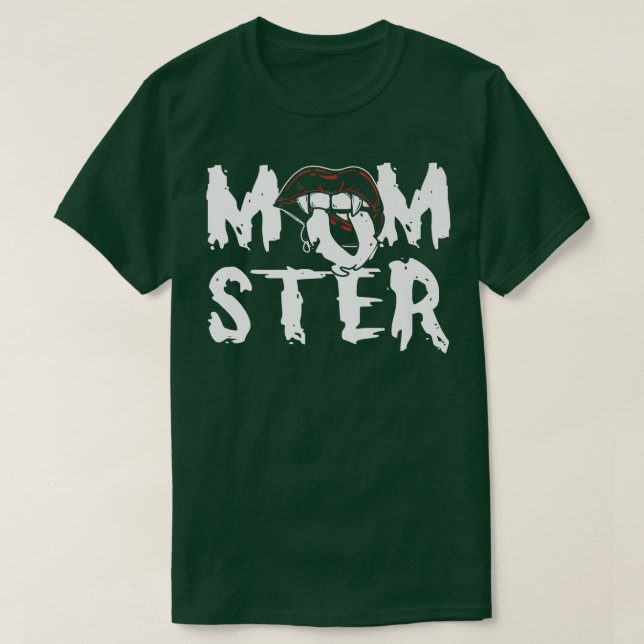 Funny Momster Halloween Mama Kostümfamilie Matchin T-Shirt (Design vorne)
