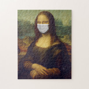 Funny Mona Lisa Gesicht Maske Puzzle