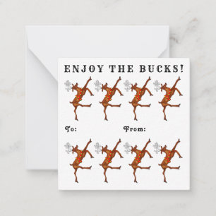 Funny Money Weihnachtskarten Mitteilungskarte