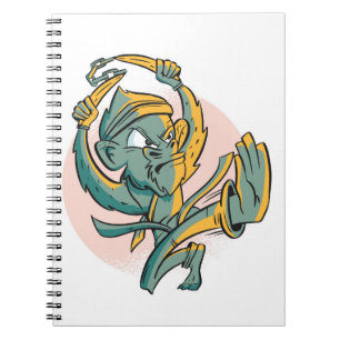 Funny Monkey Banana Fighter Notizblock