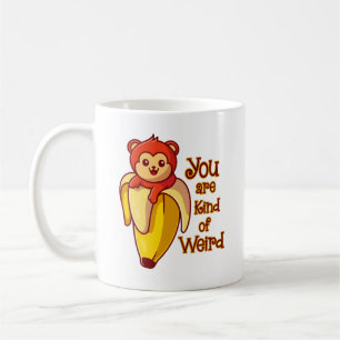 Funny Monkey Banane Sie sind irgendwie komisch Kaffeetasse