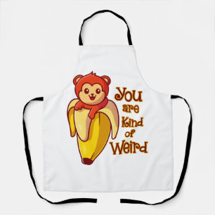 Funny Monkey Banane Sie sind irgendwie komisch Schürze