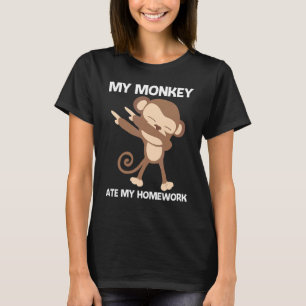 Funny Monkey Design für Kinder Jungs Ape Zoo Wild T-Shirt
