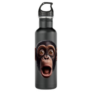 Funny Monkey Face Schimpanse Edelstahlflasche