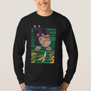 Funny Monkey mit Bananen T-Shirt