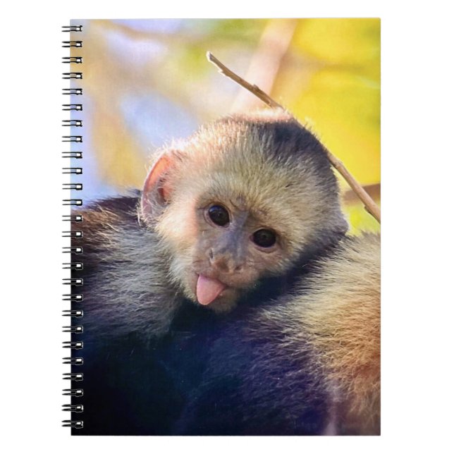 Funny Monkey Notebook Notizblock (Vorderseite)