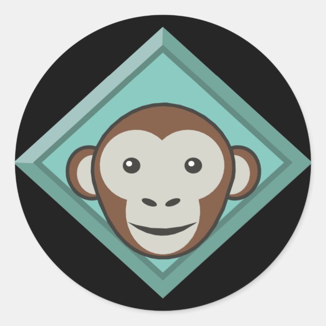 Funny Monkey Stickers (Vorderseite)