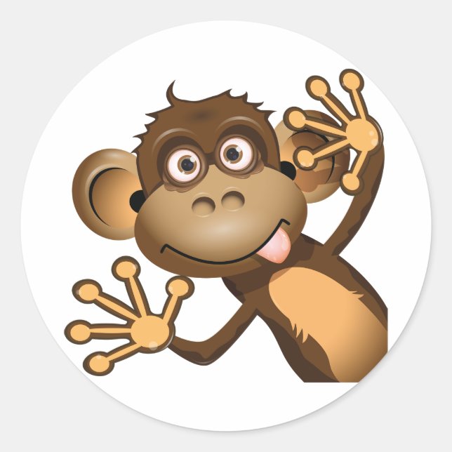 Funny Monkey Stickers (Vorderseite)