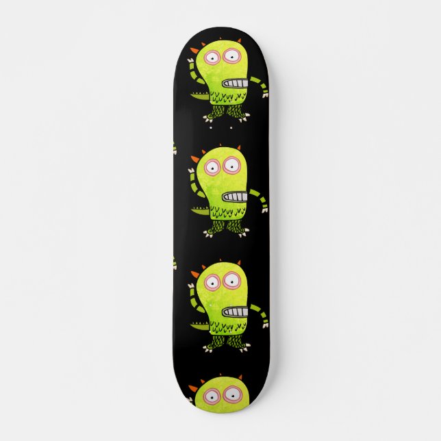 FUNNY MONSTER ALIEN Skateboards (Vorne)