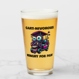 Funny Monster Golf Cart Geschenk Sport Fans Glas