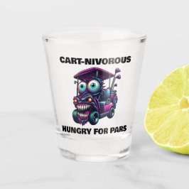 Funny Monster Golf Cart Geschenk Sport Fans Schnapsglas