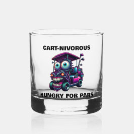 Funny Monster Golf Cart Geschenk Sport Fans Whiskyglas