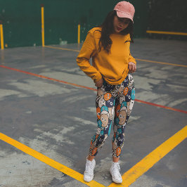 Funny Monsters Capri Leggings