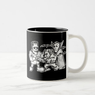 Funny Monsters Zweifarbige Tasse