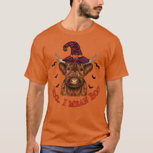 Funny Moo I Gemein Boo Niedliche Halloween-Kuh-Far T-Shirt
