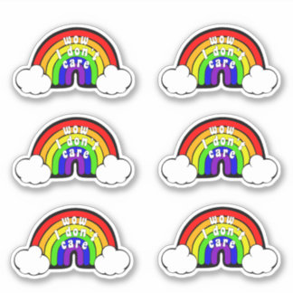 Funny Moody Rainbow Aufkleber