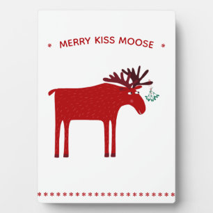 Funny Moose Holiday Fotoplatte