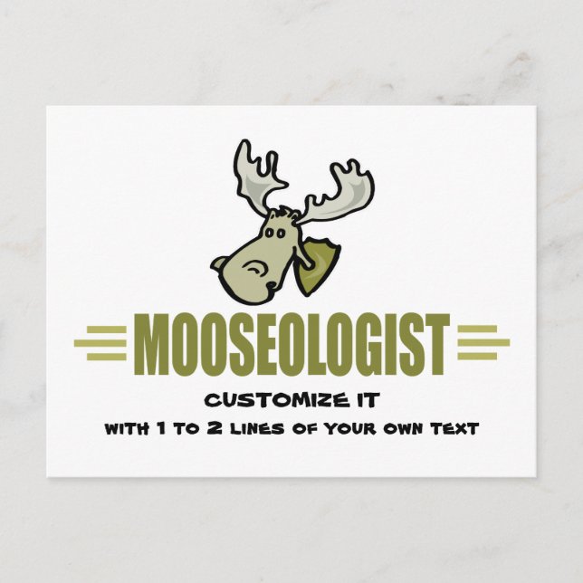 Funny Moose Postkarte (Vorderseite)