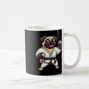 Funny Mops Doing Karate Martial Arts Kaffeetasse