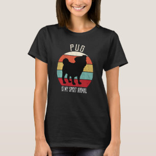 Funny Mops ist mein Geist Tierhund Männer Frauen K T-Shirt