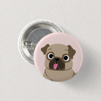 Funny Mops Puppy Cartoon