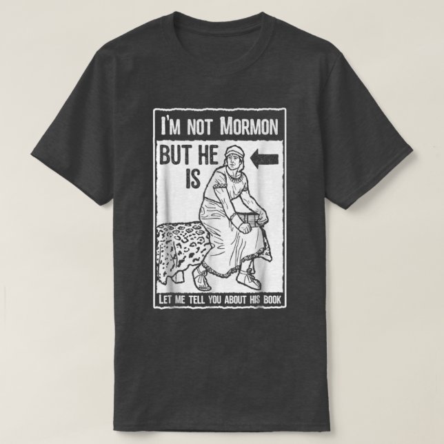 Funny Mormon LDS Buch Mormon Missionar 2 T-Shirt (Design vorne)