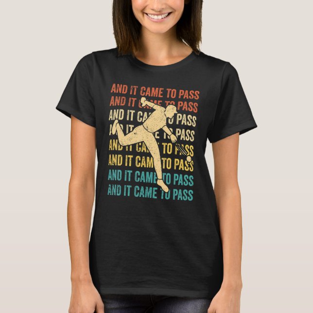 Funny Mormon Missionary LDS Baseball And It Came T T-Shirt (Vorderseite)
