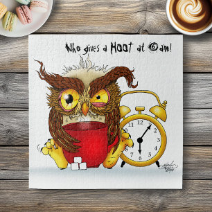 Funny Morning Cranking Owl