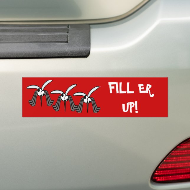 Funny Moskitos Filler Er up Quote Autoaufkleber (Auf Auto)