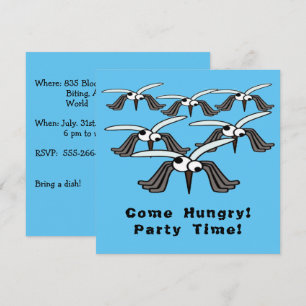 Funny Mosquitoes kommen Hunger Sommer GRILLEN Part Einladung