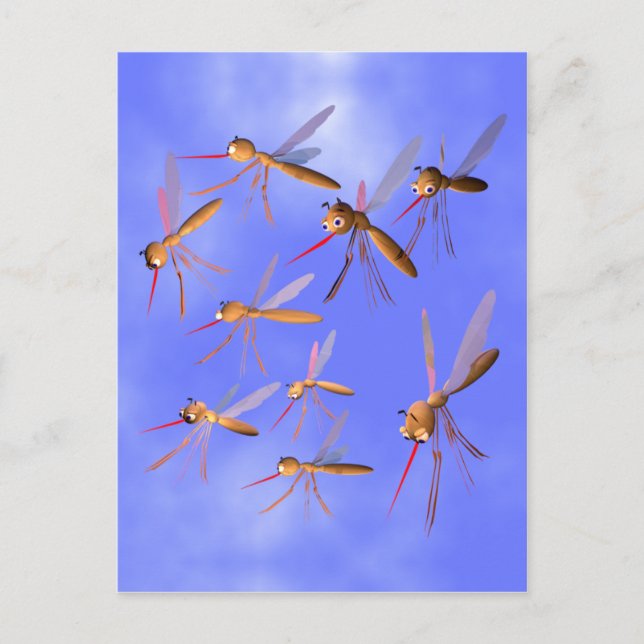 Funny Mosquitoes Postkarte (Vorderseite)